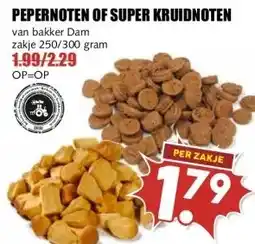 MCD Supermarkt PEPERNOTEN OF SUPER KRUIDNOTEN aanbieding