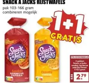 MCD Supermarkt SNACK A JACKS RIJSTWAFELS aanbieding