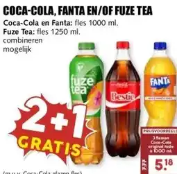 MCD Supermarkt COCA-COLA, FANTA EN/OF FUZE TEA aanbieding