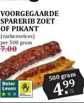MCD Supermarkt VOORGEGAARDESPARERIB ZOET OF PIKANT aanbieding