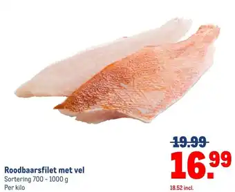 Makro Roodbaarsfilet met vel aanbieding