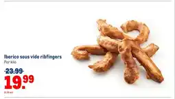 Makro Iberico sous vide ribfingers aanbieding