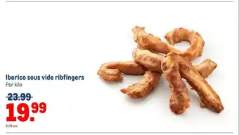 Makro Iberico sous vide ribfingers aanbieding