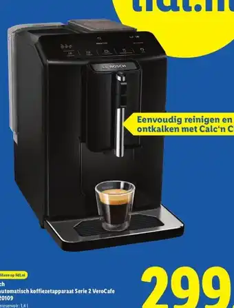 Lidl Bosch Volautomatisch koffiezetapparaat Serie 2 VeroCafe TIE 20109 aanbieding