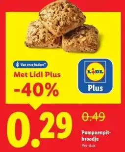 Lidl Pompoenpit- broodje aanbieding