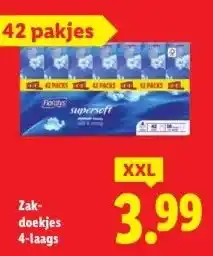Lidl Zak- doekjes aanbieding