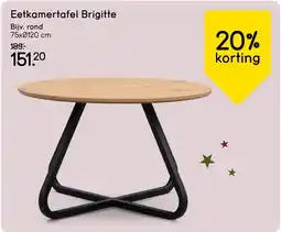 Leen Bakker Eetkamertafel Brigitte aanbieding