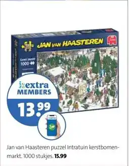 Intratuin Jan van Haasteren puzzel Intratuin kerstbomen- aanbieding