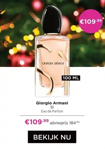 ICI Paris XL Giorgio Armani Si aanbieding