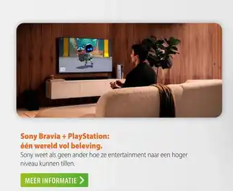 Expert Sony Bravia + PlayStation: één wereld vol beleving. aanbieding