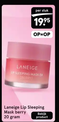 Etos Laneige Lip Sleeping Mask berry 20 gram aanbieding