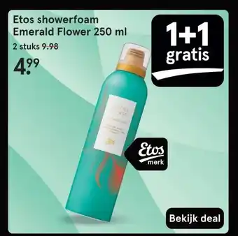 Etos Etos showerfoam Emerald Flower 250 ml aanbieding