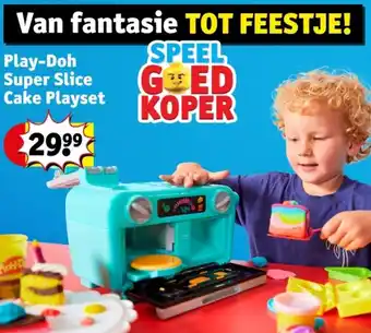 Kruidvat Play-Doh Super Slice Cake Playset aanbieding