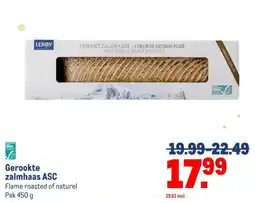 Makro Gerookte zalmhaas ASC aanbieding