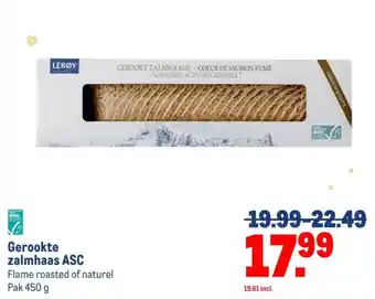 Makro Gerookte zalmhaas ASC aanbieding