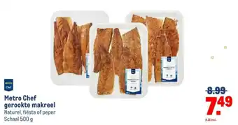 Makro Metro Chef gerookte makreel aanbieding