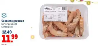 Makro Gekookte garnalen aanbieding