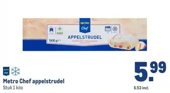 Makro Metro Chef appelstrudel aanbieding