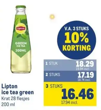 Makro Lipton ice tea green aanbieding