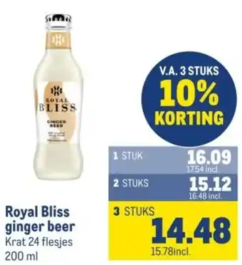 Makro Royal Bliss ginger beer aanbieding