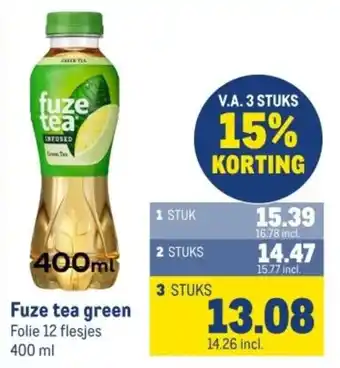 Makro Fuze tea green aanbieding