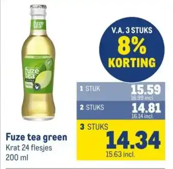 Makro Fuze tea green aanbieding
