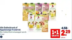 Makro Alle Dubbeldrank of Appelsientje fruitdrink aanbieding