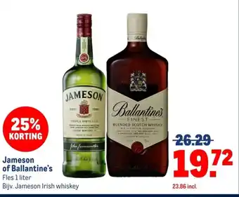 Makro Jameson of Ballantine's aanbieding