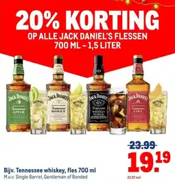 Makro Op alle jack daniel's flessen aanbieding