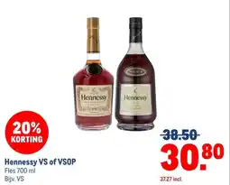 Makro Hennessy VS of VSOP aanbieding