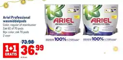 Makro Ariel Professional wasmiddelpods aanbieding