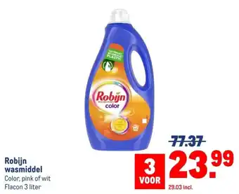 Makro Robijn wasmiddel aanbieding