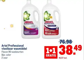 Makro Ariel Professional vloeibaar wasmiddel aanbieding