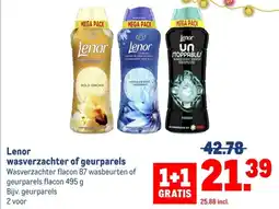 Makro Lenor wasverzachter of geurparels aanbieding