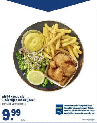 Makro Altijd keuze uit 7 heerlijke maaltijden aanbieding