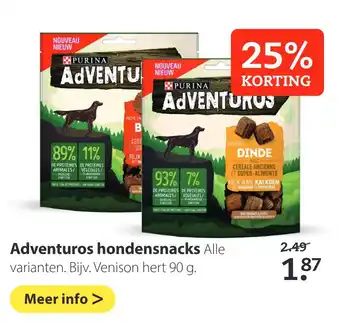 Boerenbond Adventuros hondensnacks 90g aanbieding