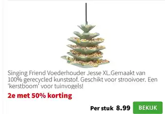 Intratuin Singing Friend Voederhouder Jesse XL. aanbieding
