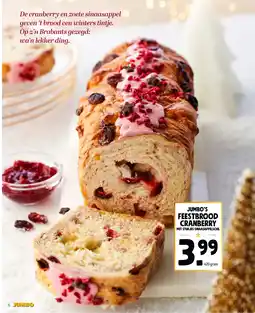 Jumbo Jumbo's feestbrood cranberry aanbieding