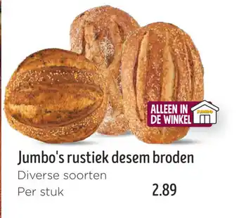 Jumbo Jumbo's rustiek desem broden aanbieding
