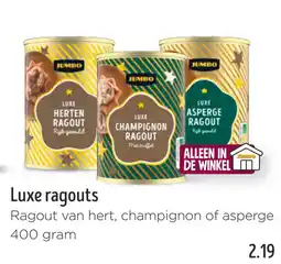 Jumbo Luxe ragouts aanbieding