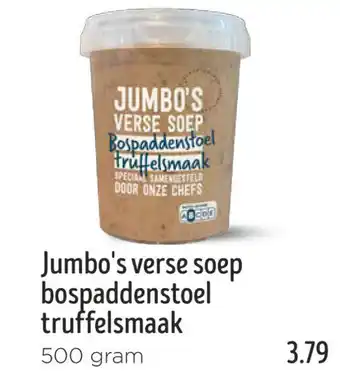 Jumbo Jumbo's verse soep bospaddenstoel truffelsmaak aanbieding