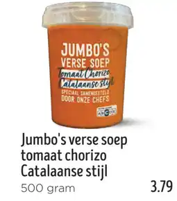 Jumbo Jumbo's verse soep tomaat chorizo Catalaanse stijl aanbieding