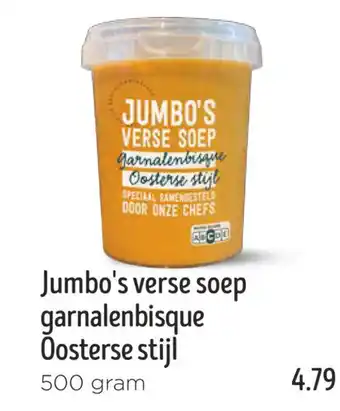 Jumbo Jumbo's verse soep garnalenbisque Oosterse stijl aanbieding