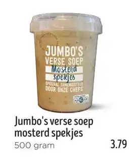 Jumbo Jumbo's verse soep mosterd spekjes aanbieding