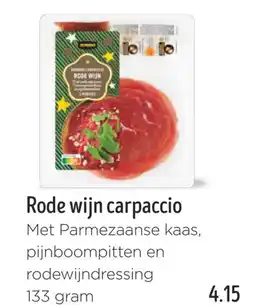 Jumbo Rode wijn carpaccio aanbieding