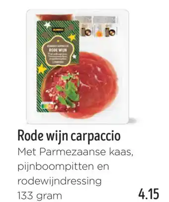 Jumbo Rode wijn carpaccio aanbieding