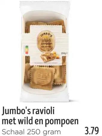 Jumbo Jumbo's ravioli met wild en pompoen aanbieding