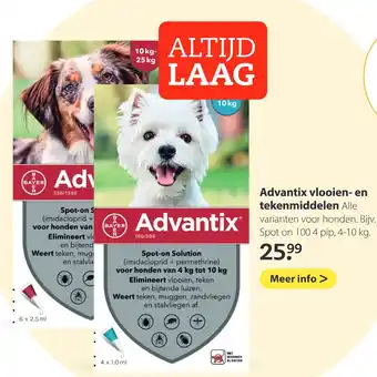 Boerenbond Advantix vlooien 10kg aanbieding