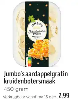 Jumbo Jumbo's aardappelgratin kruidenbotersmaak aanbieding