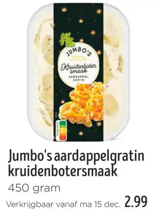 Jumbo Jumbo's aardappelgratin kruidenbotersmaak aanbieding